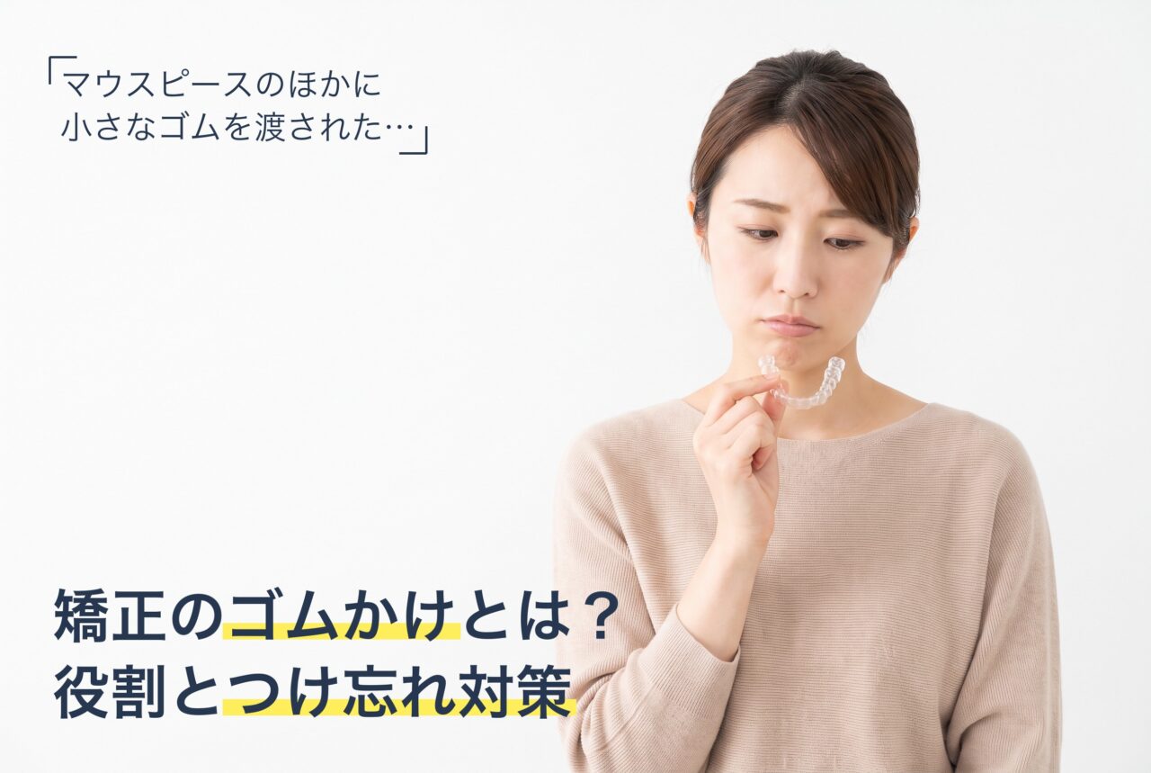 マウスピース矯正のゴムかけ(顎間ゴム)について解説